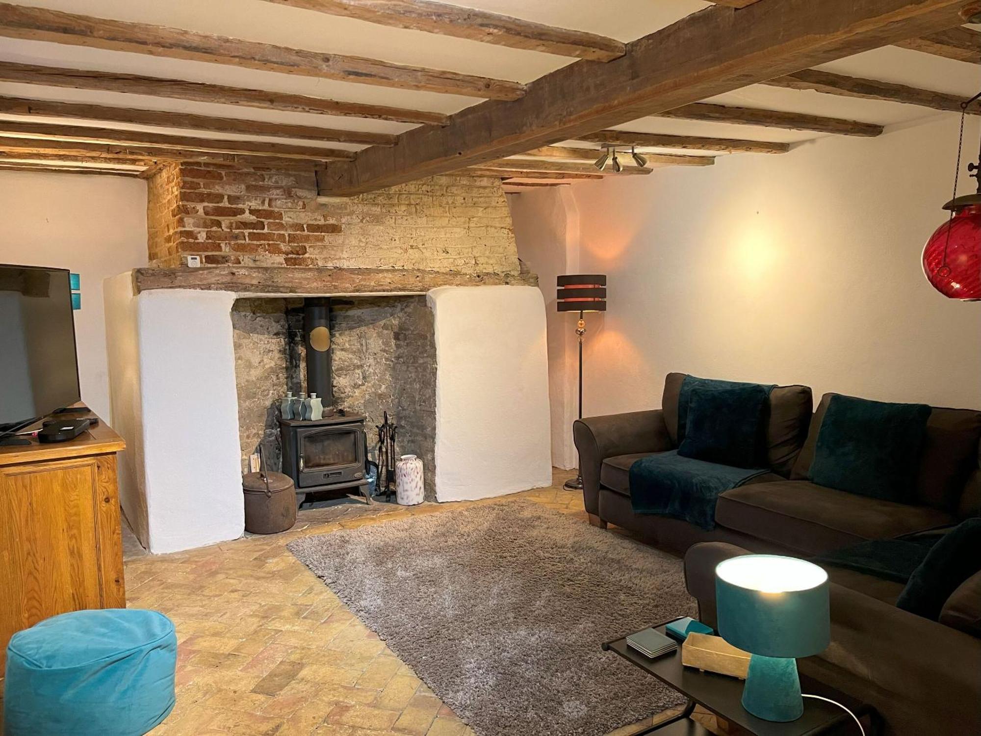 15Th Century Thatched Cottage Cambridge Exterior foto